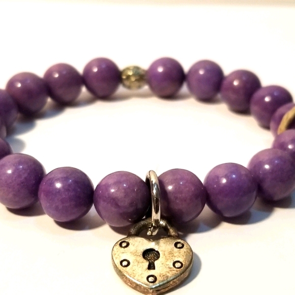 Purple Jadeite Bracelet - Picture 2 of 3